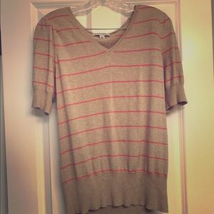 Banana Republic Short Sleeve Stripped Sweater